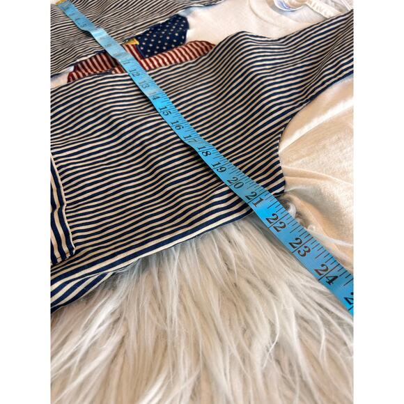 Vintage Hanes Beefy Patriotic Print Patchwork Reversible Shirt Vest Set L/M cat - Picture 15 of 16